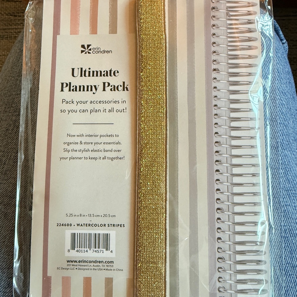 Erin Condren Ultimate Planny Pack with Gold and Pink Accents